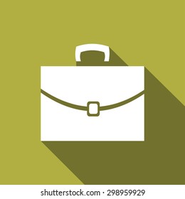 suitcase icon on long shadow