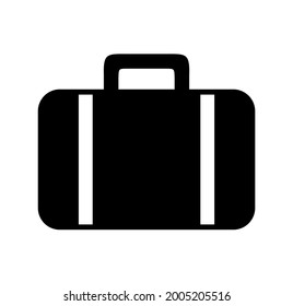 suitcase icon on white background