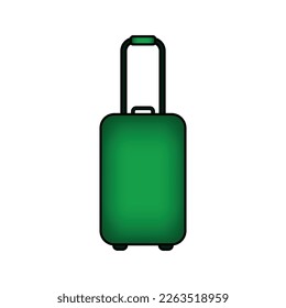 Suitcase icon on white background. 