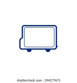 suitcase icon on white background