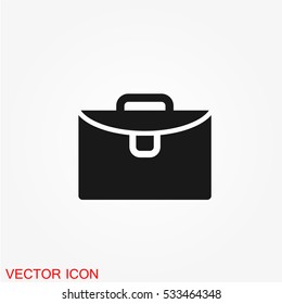 Suitcase Icon on white background