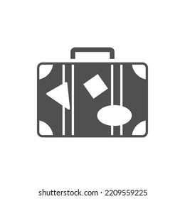 Suitcase Icon. Suitcase Related Vector Glyph Icon. Editable Image