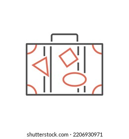 Suitcase Icon. Suitcase Related Vector Line Icon. Editable Image