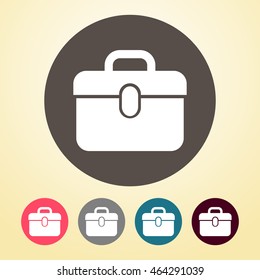 Suitcase Icon in round shape.