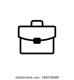 Suitcase icon set. Briefcase vector icon. Business bag icon symbol.