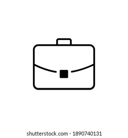 Suitcase icon set. Briefcase vector icon. Business bag icon symbol.