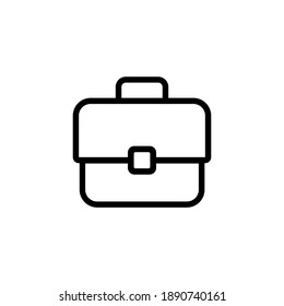 Suitcase icon set. Briefcase vector icon. Business bag icon symbol.