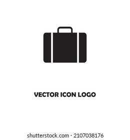 Suitcase icon set. Briefcase vector icon. Business bag icon symbol.