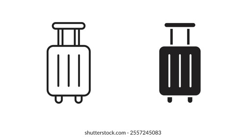 Suitcase Icon set. vector illustration set