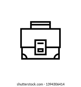 suitcase icon sign signifier vector