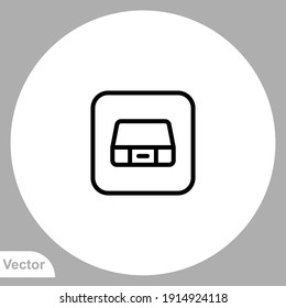 Suitcase icon sign vector,Symbol, logo illustration for web and mobile
