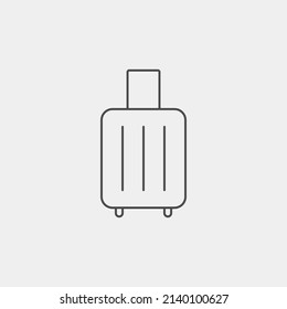 Suitcase icon sign vector,Symbol, logo illustration for web and mobile