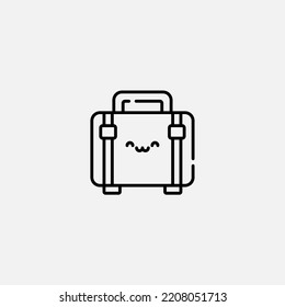 Suitcase icon sign vector,Symbol, logo illustration for web and mobile