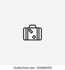 Suitcase icon sign vector,Symbol, logo illustration for web and mobile