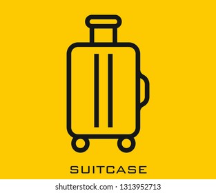 Suitcase icon signs