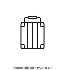 Suitcase icon in simple design. Vector illustration. Suitcase icon. travel baggage vector icon. Suitcase flat logo isolated on white background. Vector illustration. cabin luggage flat vector icon