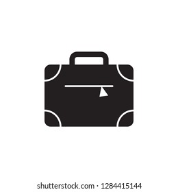 suitcase icon. Simple glyph vector of Travel set icons for UI and UX, website or mobile application on white background