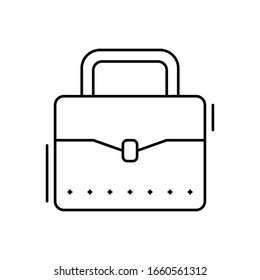 Suitcase icon. Simple line, outline vector elements of office tool icons for ui and ux, website or mobile application