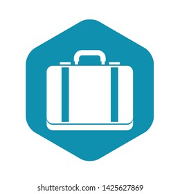 Suitcase icon in simple style on a white background vector illustration