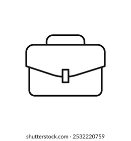 Suitcase icon. simple thin line icon.