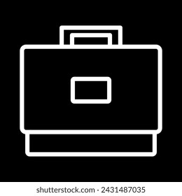 suitcase icon simple vector illustration