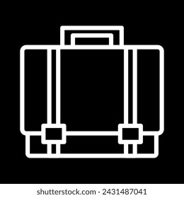 suitcase icon simple vector illustration