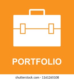 Suitcase icon, stock vector illustration, EPS10. 
