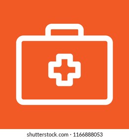 Suitcase icon, stock vector illustration, EPS10.