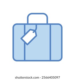 Suitcase icon. Summer icon design. vector graphic