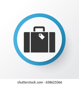 Suitcase Icon Symbol. Premium Quality Isolated Bag Element In Trendy Style.