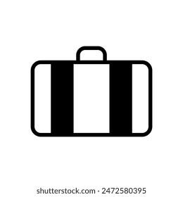 suitcase icon symbol vector template