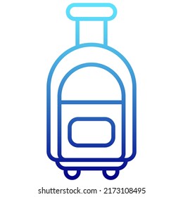 suitcase icon with transparent background