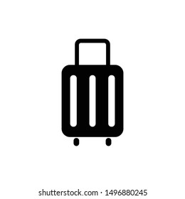 Suitcase icon. travel baggage vector icon.