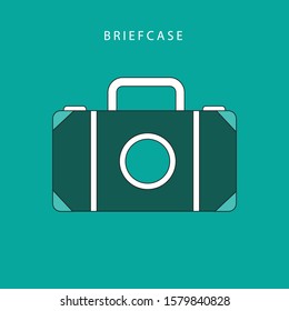 Suitcase icon. travel baggage vector icon
