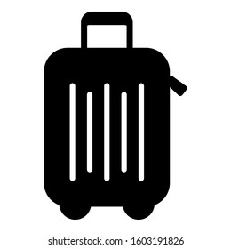 Suitcase icon, travel baggage vector, luggage symbol - A series