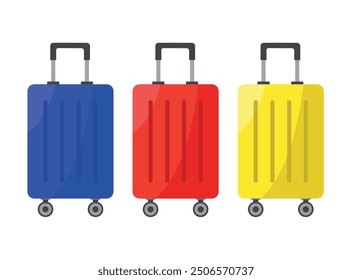 Suitcase icon. Travel suitcases for travel, business. Tourism, business and leisure concept.