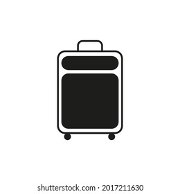 Icono de maleta para viajar. Gráficos vectoriales