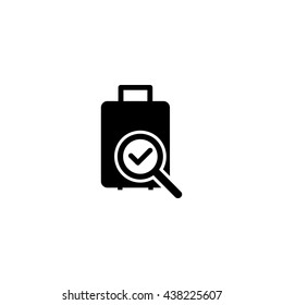 Suitcase icon in trendy flat style background, image jpg, vector eps, flat web, material icon, UI illustration