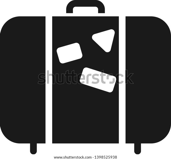 Suitcase Icon Trendy Flat Style Luggage Stock Vector Royalty Free