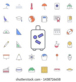 Suitcase icon. Universal set of web for website design and development, app development