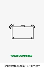 Suitcase icon, Vector