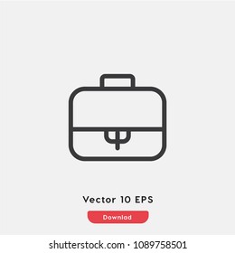 Suitcase icon vector, bag symbol. Modern flat vector illustration for web and mobile app