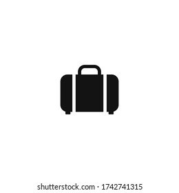 Vector de icono de maleta. Signo de equipaje