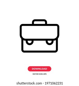Suitcase icon vector. Briefcase sign
