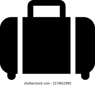 Ilustración de diseño de vectores de iconos en maleta sobre fondo blanco
