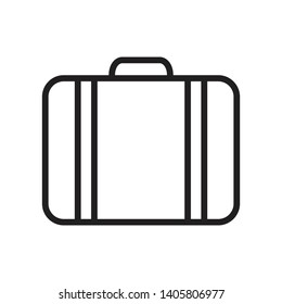 Suitcase icon vector design template