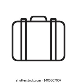 Suitcase icon vector design template