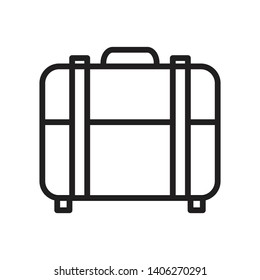 Suitcase icon vector design template