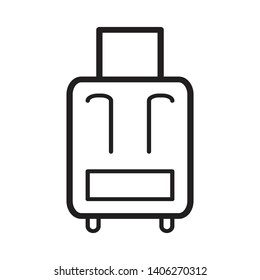 Suitcase icon vector design template
