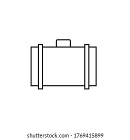 Suitcase icon vector eps 10